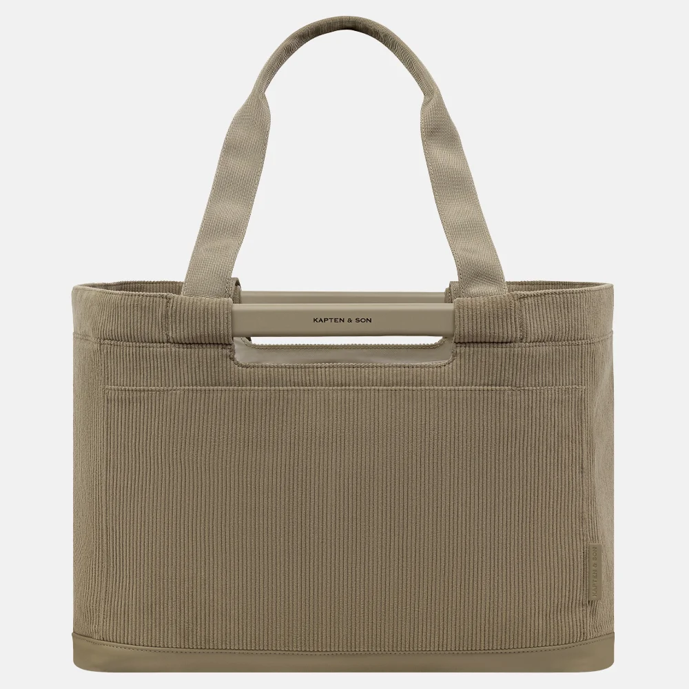Kapten & Son Vaasa boodschappentas dusty khaki
